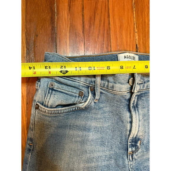 Agolde Sophie High Rise Skinny Distressed Jeans Size 28 Stretch - Picture 5 of 10
